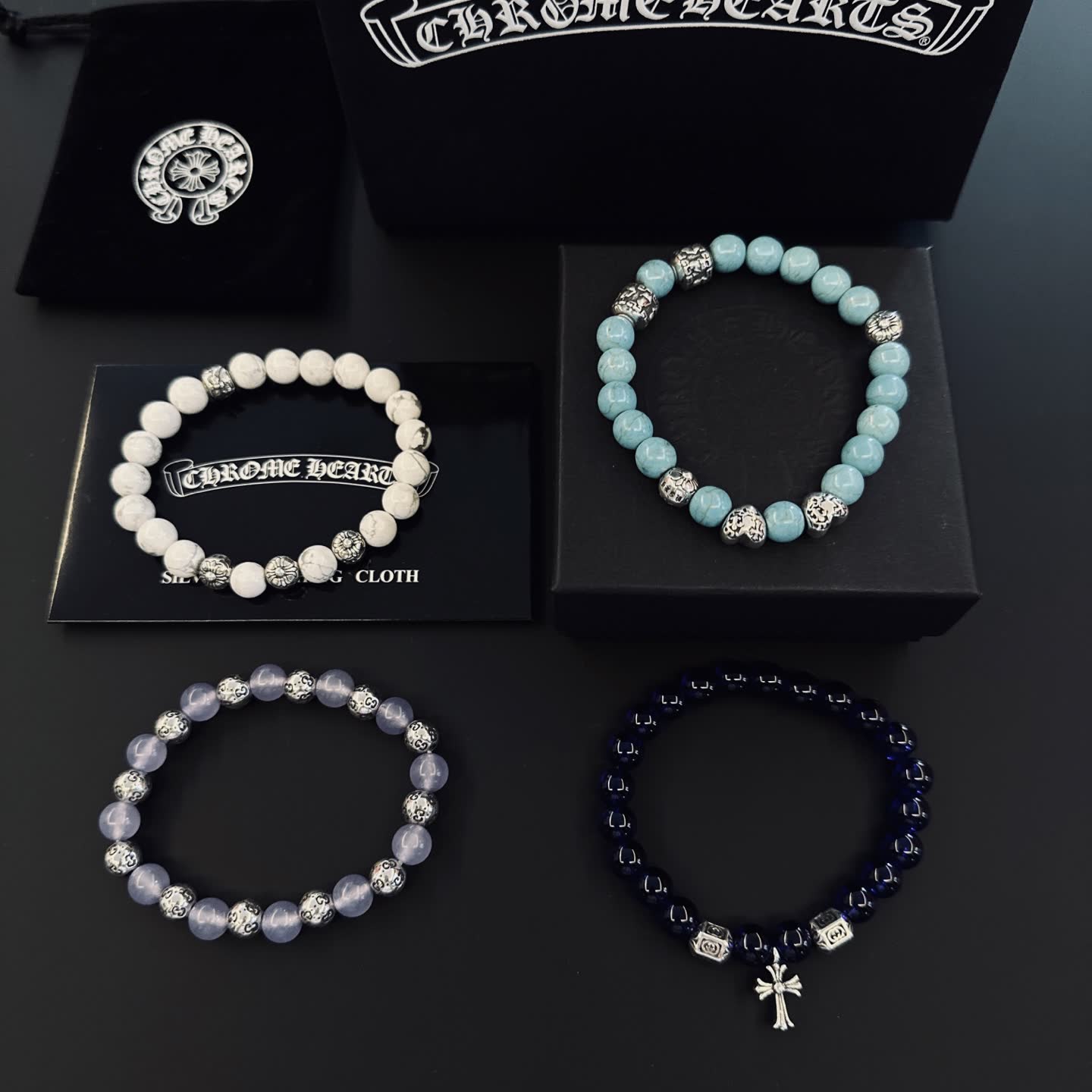 Chrome Hearts Beaded Bracelets Set